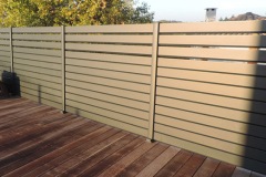 Cloture lames persiennes terrasse Cluses
